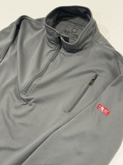 SCOTTeVEST TEC Performance Pullover Mens S Gray 1/4 Zip Hidden Pockets