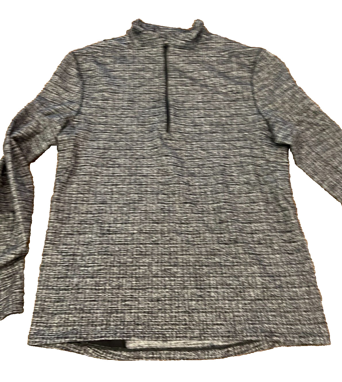 Lululemon Surge Warm 1/2 Zip Men’s size medium Black White Pullover LM3BJ8S gallery