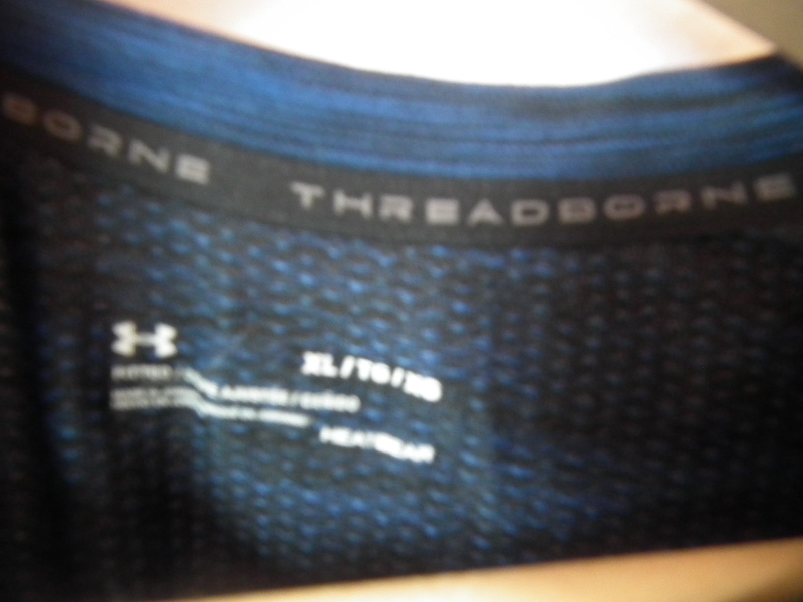 Under Armor Men's XL Blue Short Sleeve Fitted Shirt Heat Gear School Casual gallery