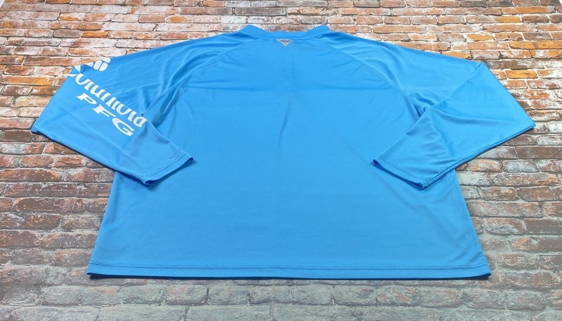 Columbia Shirt Adult XL Teal 1/4 Zip Performance Fishing Outdoor Casual Mens gallery