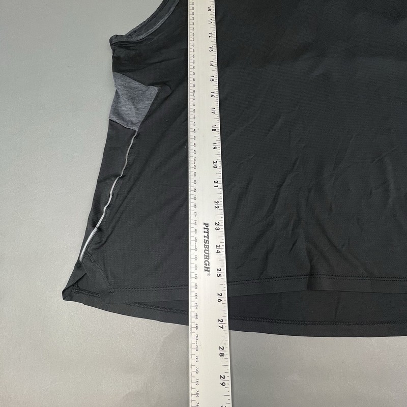 Lululemon Tank Top Mens Medium Black Gray Fast And Free Running Sleeveless Shirt gallery