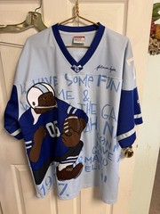 Vintage Men’s Platinum Fubu Royal Blue Size XXL Blue Fat Albert Jersey 2xL 56w