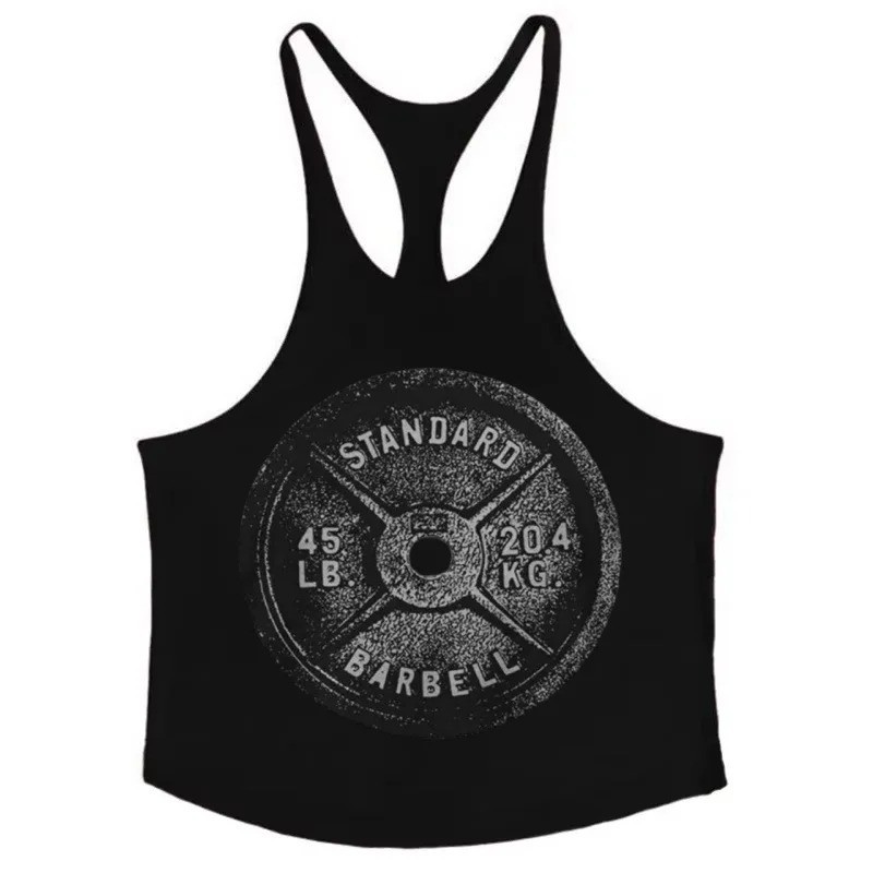 Mens Gym Stringer Tank Top Cotton Sleeveless Bodybuilding Workout Shirt Fit gallery