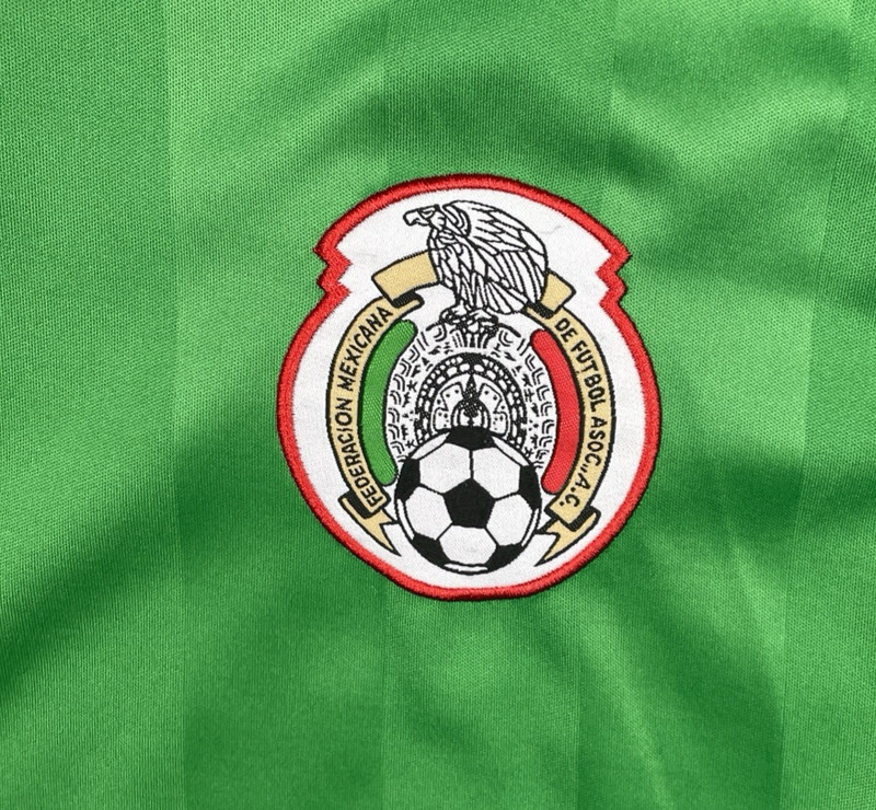 Mexico Futbol Soccer Shirt Mens Jersey Large Green Embroidered Patch Futbol Asso gallery