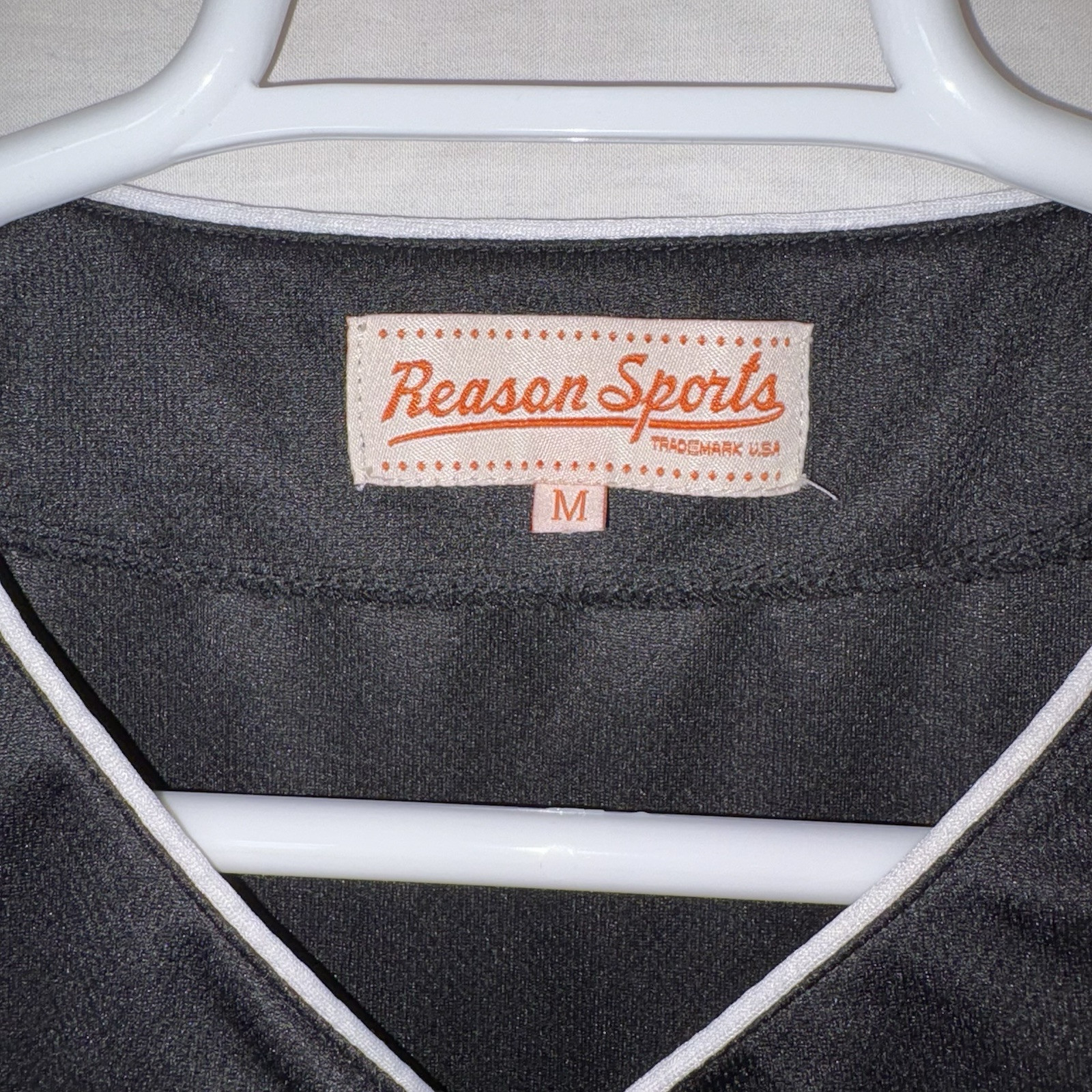 REASON SPORTS "Smoke" Button Up Baseball Jersey Pot Leaf Unisex Size Medium gallery