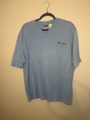 Light Blue Champion Jersey Extra Large Short Sleeve Classic