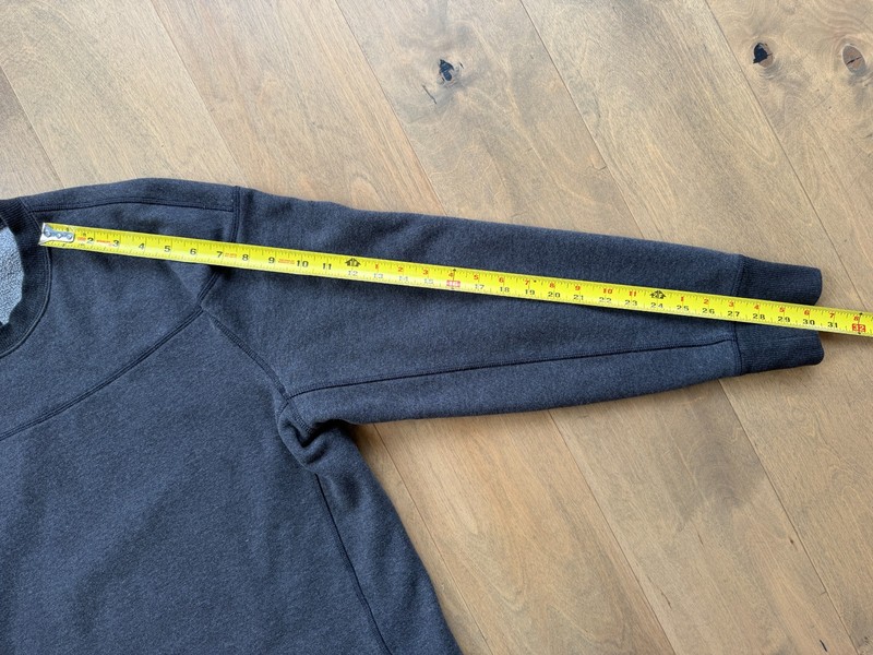 Lululemon Revolve Long Sleeve Sweatshirt Heathered Black M3B34S Men’s Size Large gallery