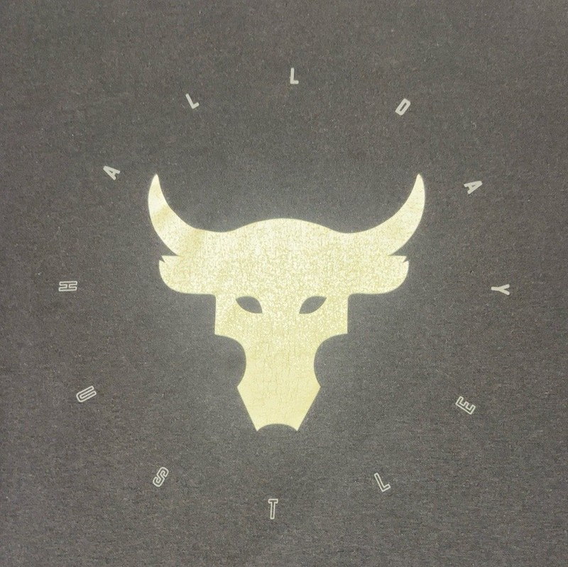 Under Armour Project Rock Bull Logo Long Sleeve T-Shirt Men’s MD Black HeatGear gallery