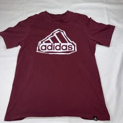 Men’s Adidas Short Sleeve Shirt Size Medium Maroon Color