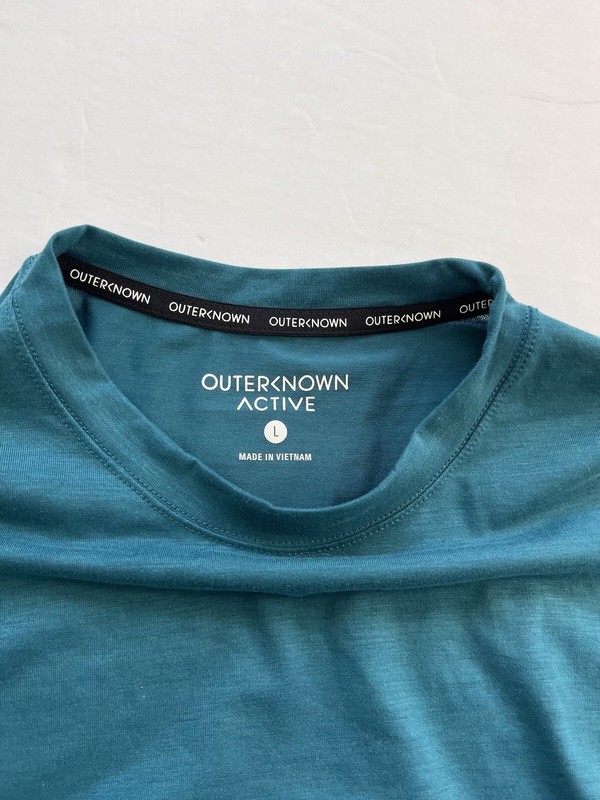 Outerknown Active Green Teal Short Sleeve T-shirt size Large gallery