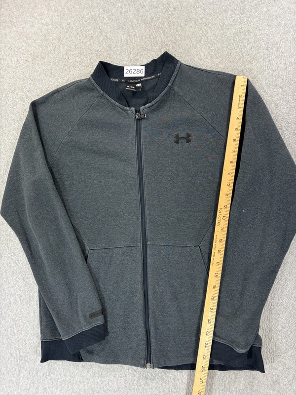 Under Armour Performance Full Zip Athletic Jacket (Men's Large) Gray gallery