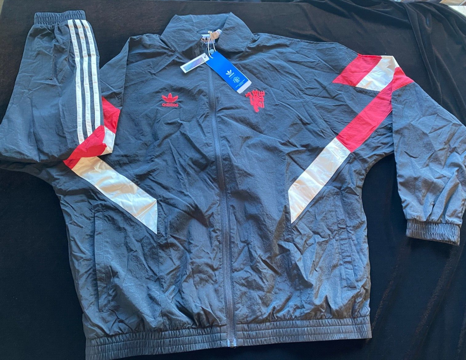 adidas Manchester United Track Top Men Soccer Jacket Casual [S/L] AsiaFit IS6525 gallery