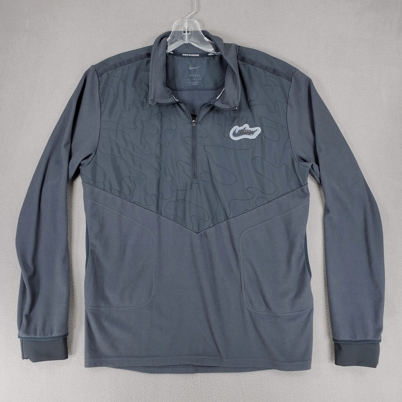 Nike DRIFIT Wild Run Element Men's 1/2-Zip Running Top DD6764-045 Size M Sweater gallery