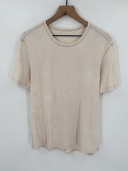 Lululemon The Fundamental Tee Shirt Mens Medium Ivory Tie Dye Short Sleeve Crew