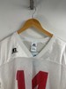 Russell Athletic Mesh Jersey | Vintage 1990s White Football Training Top with Re gallery