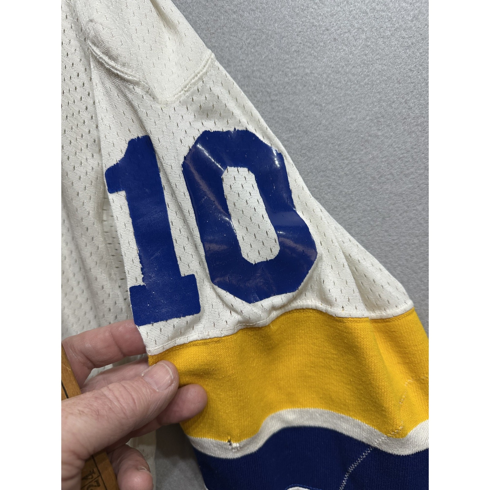Vintage 70s Minnesota Fighting Saints Fan Replica Hockey Jersey Size Medium gallery