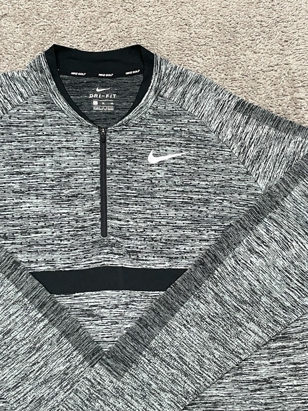 Nike Golf Seamless Cover-Up Pullover Shirt Men XL Gray Performance 1/4-Zip Tech gallery