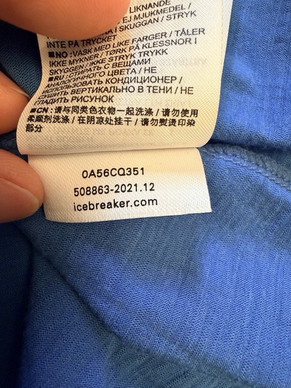 Icebreaker Men's 2XL Tech Lite II Short Sleeve Tee Forest Wall Blue 100% Wool gallery