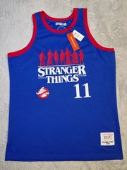 STRANGER THINGS / GHOSTBUSTERS Headgear Classics 2016 Basketball Jersey Size 4XL