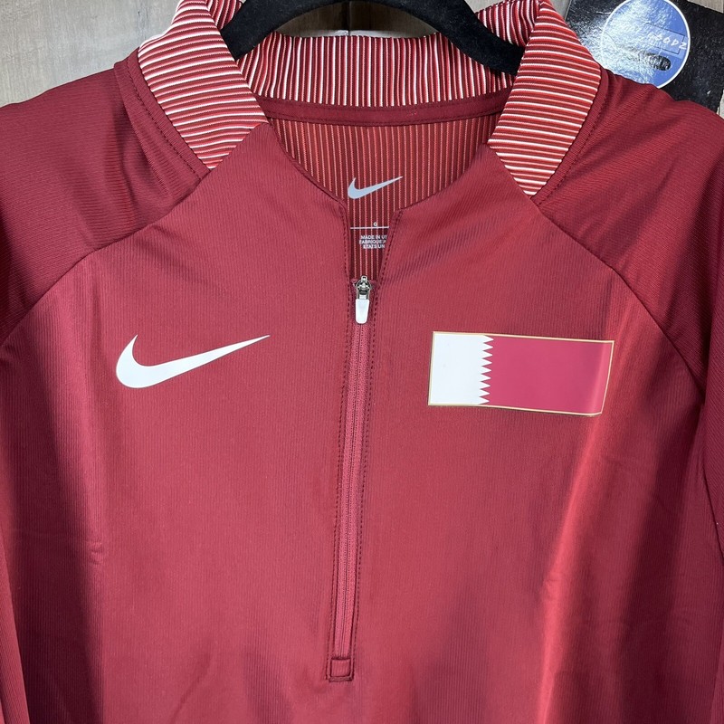 Nike Pro Elite Racing Qatar 1/4 Zip Pullover Track Jacket Red XL CI8847-611 gallery