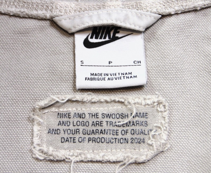 Nike Life Full-Zip Unlined Canvas Garment Dyed Hemp Jacket Sz S NEW FZ6575 014 gallery