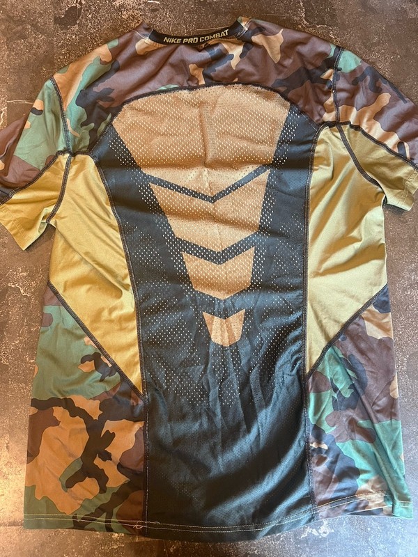 Nike Pro Combat Dri-FIT Hypercool Athletic T-Shirt Camouflage - men's L gallery