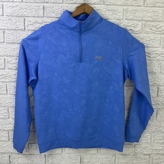Peter Millar Men’s Medium Floral Blue 1/4 Zip Long Sleeve 50th Anniversary