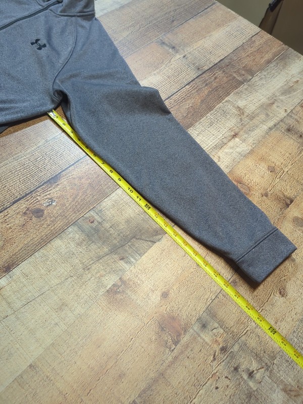 Under Armour Men's L Dark Heather Gray Polyester Full Zip Lightweight Jacket gallery