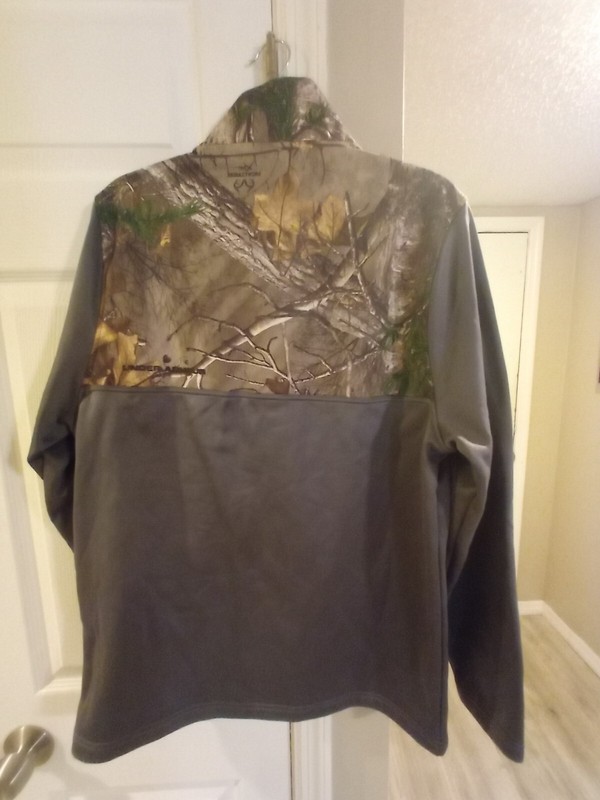 🔥 Under Armour Men's Caliber 1/4 Zip sz M Pullover 1259217 camo grey Realtree gallery