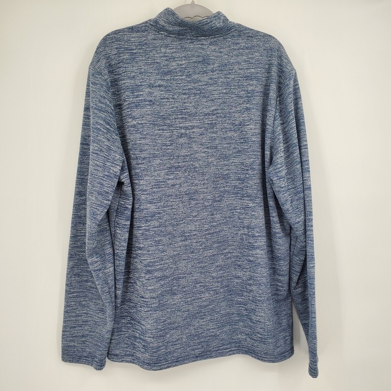 Marvel Captain America Large Blue Space Dye Quarter Zip Pullover Shield Logo gallery