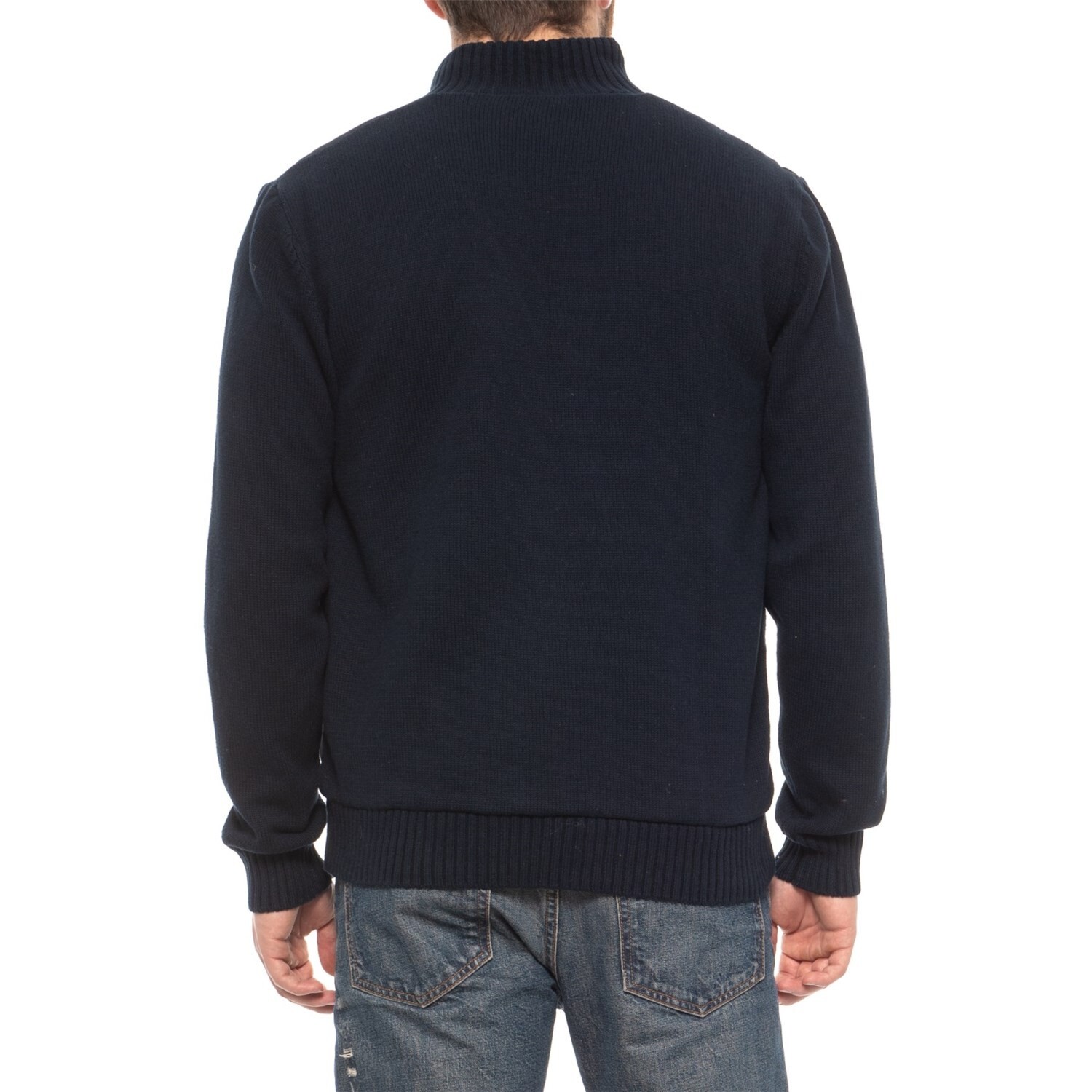 Tricots St. Raphael Front-Quilted Sweater Jacket Micro-Sherpa Lining Blk XL $100 gallery