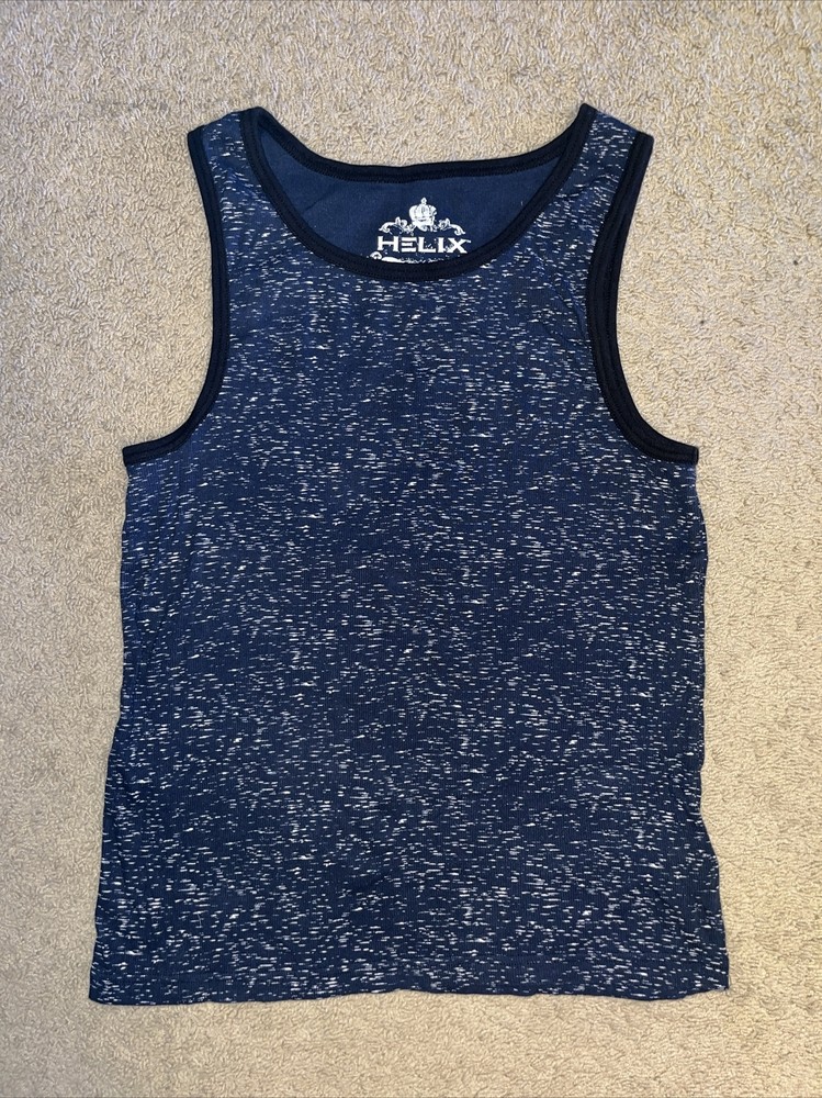 Helix Men's Navy Total Eclipse Tank Top, Size Xlg