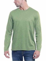 Orvis Men’s Slub Tee Thin Layering Shirt Sz M Desert Green Heathered Long Sleeve
