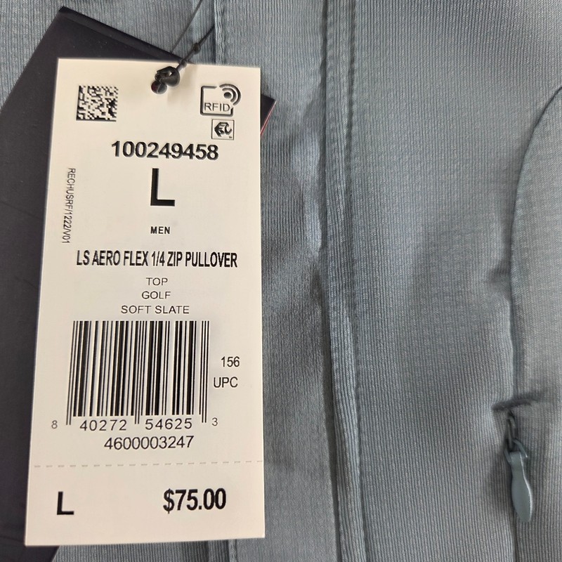 Reebok Golf Men’s 1/4 Zip Pullover Large Long Sleeve Shirt - NWT MSRP $75 gallery