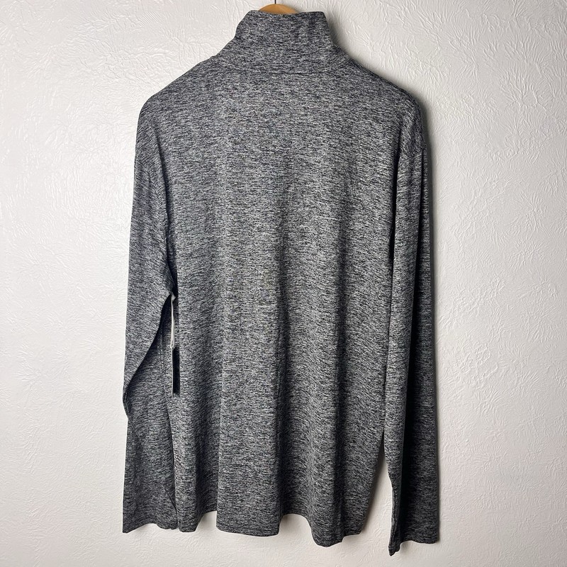 Stylus Performance Pullover Shirt Mens XL Black Heather Quarter Zip Long Sleeve gallery