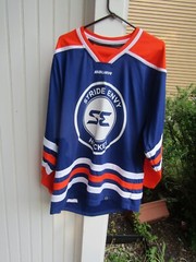 Bauer Team Mens Stride Envy Skating Ice Hockey Jersey size 37.5 nice shape rare