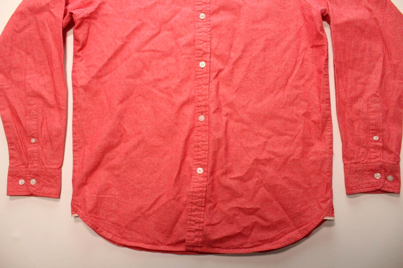 VTG UNDEFEATED ~OXFORD~ WORK SHIRT L ~ROSE~ button/utility/logo/wtaps/collared gallery
