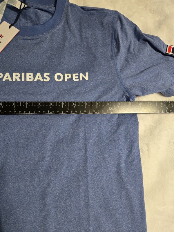 Fila BNP Paribas Open tennis tournament crew neck t-shirt Men Size Medium gallery