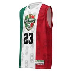 Soccer Gym Jersey 23 Mexico Flag | Futbol Sports Shirt | Athletic Workout Top