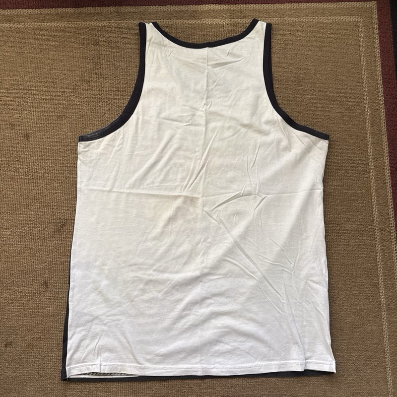 Iron Fist Men's Graphic Print Tank Top Black/White XL Round Neck Cotton gallery
