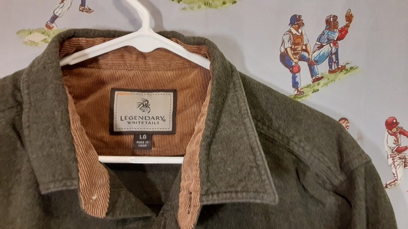 🦌 Legendary Whitetails Chamois Flannel Shirt Mens Size Large Olive Green gallery