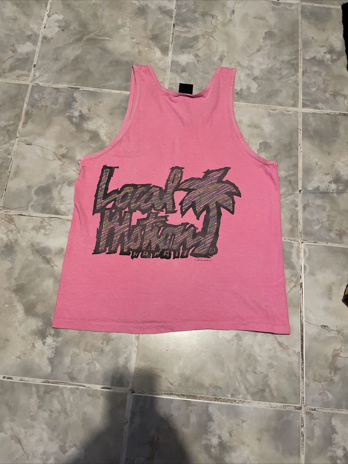 Vintage Local Motion Tank Top Mens Medium Hawaii Surf Muscle Shirt 1970s gallery