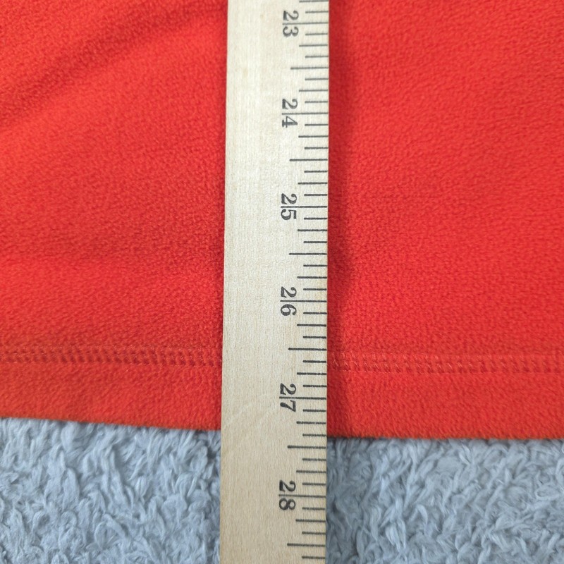 Reebok Pullover Mens XL Orange Gray 1/4 Zip Fleece Mock Neck Stretch Colorblock gallery