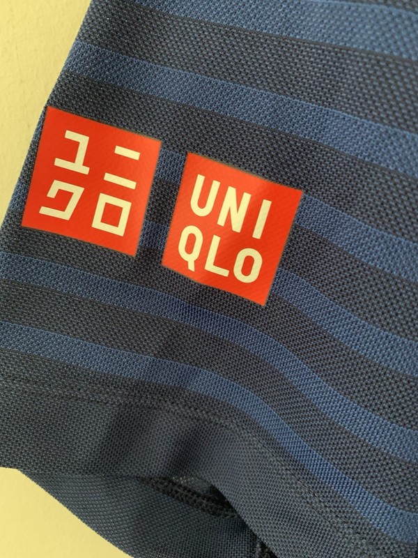 UNIQLO x Kei Nishikori 2017 French Open DRY-EX Polo Golf Shirt SMALL BLUE Stripe gallery