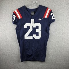 Nike Custom Vapor FUSE Shoulder Stripe Football Jersey Men’s Sz L Navy Red