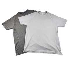 Ten Thousand Seamless Shirt Mens Small Lot of 2 Gray Charcoal Athletic TTKT019