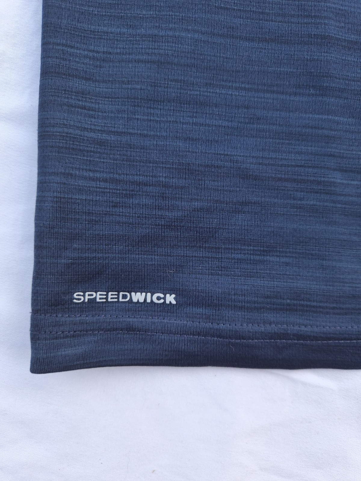 Reebok Speedwick Men's Moisture Wicking Crew Neck T-Shirt Blue Heathered 3XL gallery