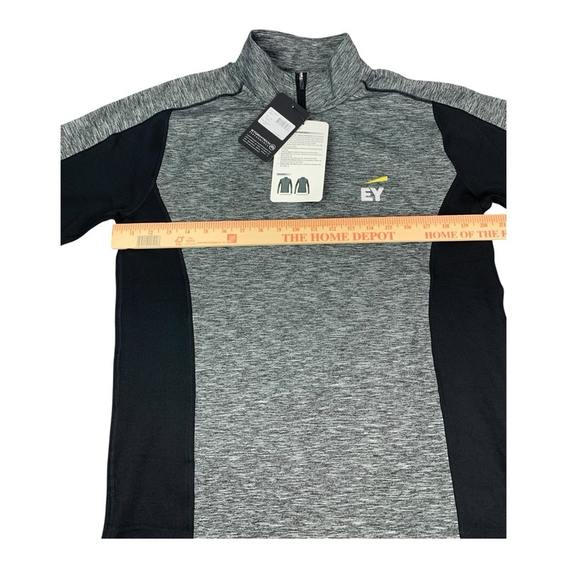Stormtech Mens 1/4 Zip Pullover Top, Ernst & Young, Gray, Size Medium NEW gallery