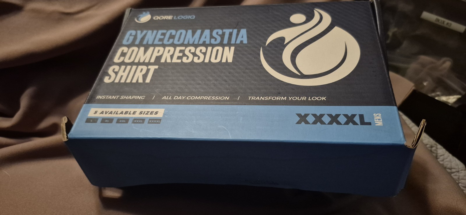 Men's Gynecomastia Compression tank top Body Shaper XXXXL in Box gallery