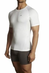 MISSION ‘VaporActive’ Compression T-Shirt M Fitness / Workout / Athletic Wht NIB